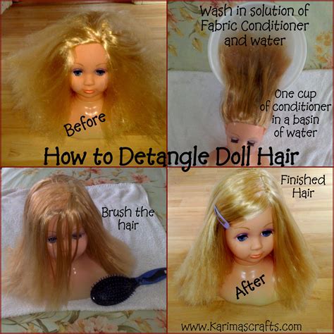 how to detangle a doll's hair